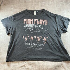 Vintage Style H&M Pink Floyd New York City Wooster Hall T-shirt Women XXL Gray